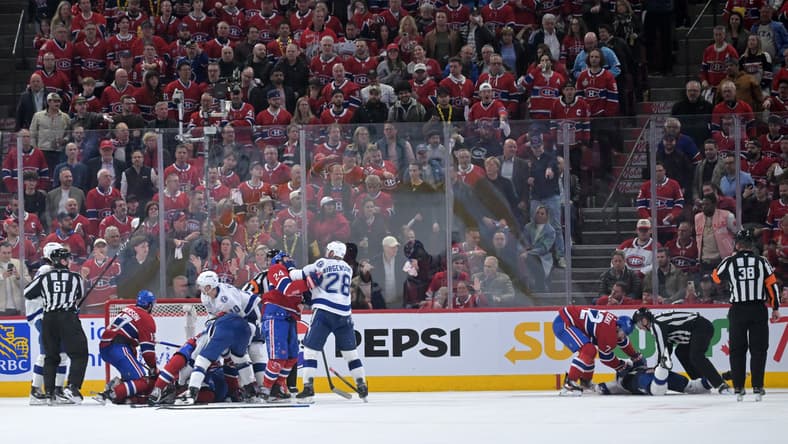 NHL: Stanley Cup Playoffs-Tampa Bay Lightning at Montreal Canadiens