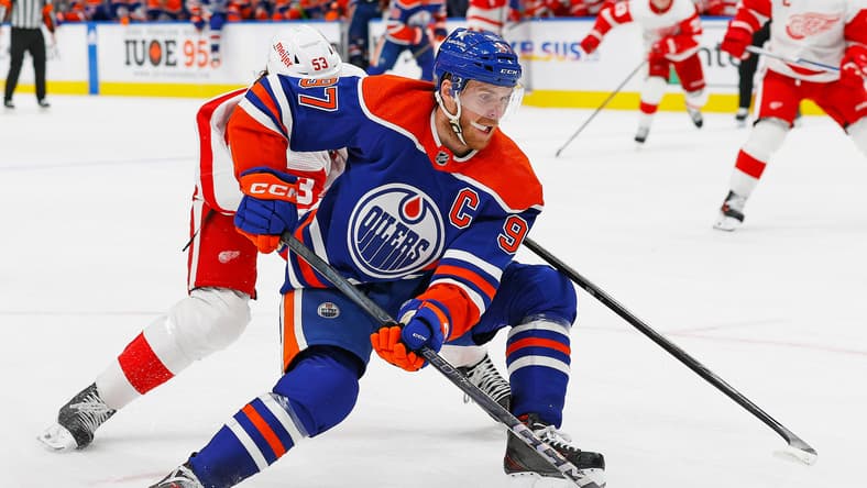 NHL: Detroit Red Wings at Edmonton Oilers