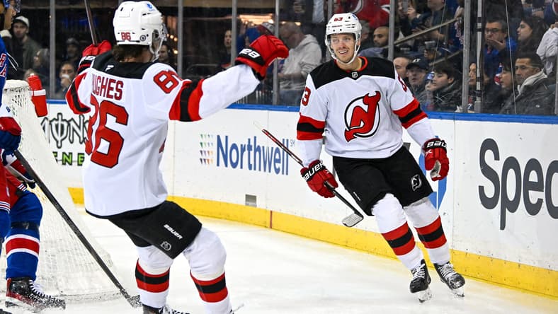 NHL: New Jersey Devils at New York Rangers