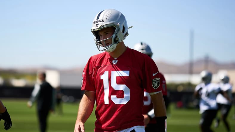 Fernando Mendoza Las Vegas Raiders rookie mini camp 2026