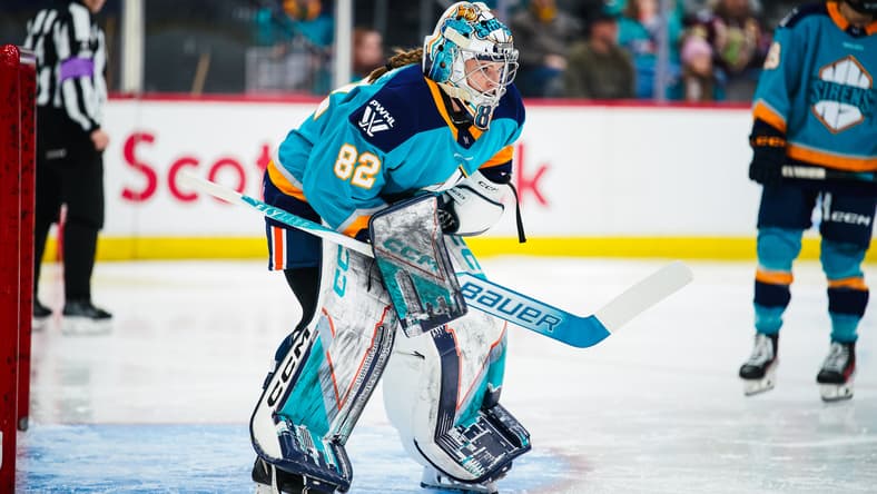 New York Sirens goalie Kayle Osborne.