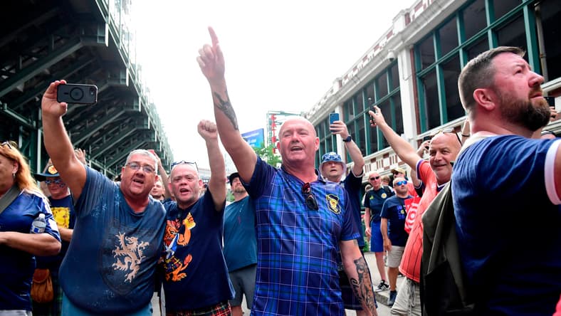 FIFA World Cup 2026 - Scotland's Tartan Army march to Boston's Fenway Park baseball stadium