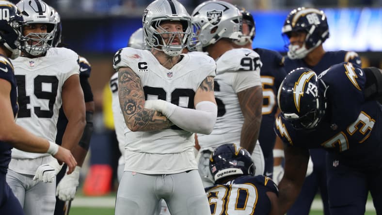 Las Vegas Raiders defensive end Maxx Crosby