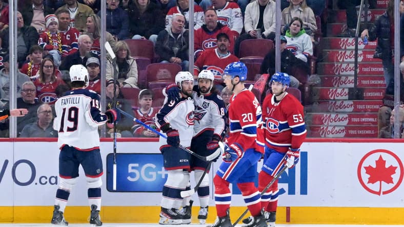 NHL: Columbus Blue Jackets at Montreal Canadiens