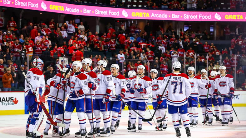 NHL: Montreal Canadiens at Calgary Flames