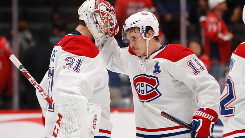 NHL: Montreal Canadiens at Washington Capitals, brendan gallagher and carey price