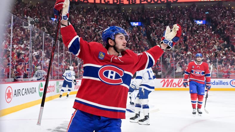 NHL: Stanley Cup Playoffs-Tampa Bay Lightning at Montreal Canadiens, alexandre texier