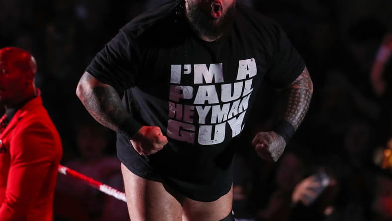 Bronson Reed poses on the turnbuckle during the WWE Road to WrestleMania show, Saturday, Feb. 14, 2026, in United Supermarkets