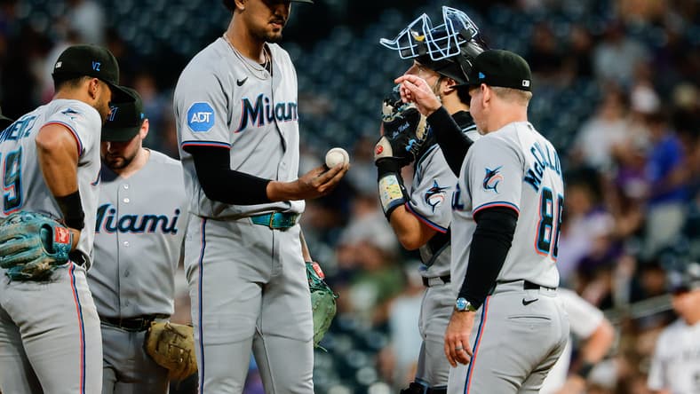 MLB: Miami Marlins at Colorado Rockies