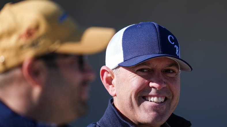 Trainer Chad Brown heads to the track at Churchill Downs during Kentucky Derby week. Brown has 2026 Kentucky Derby contender