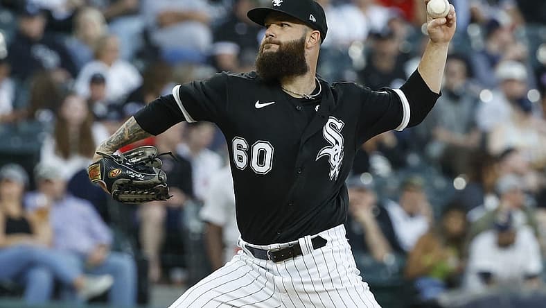 May 26, 2022; Chicago, Illinois, USA; Chicago White Sox starting pitcher Dallas Keuchel (60) delivers against the Boston Red Sox during the second inning at Guaranteed Rate Field. Mandatory Credit: Kamil Krzaczynski-USA TODAY Sports