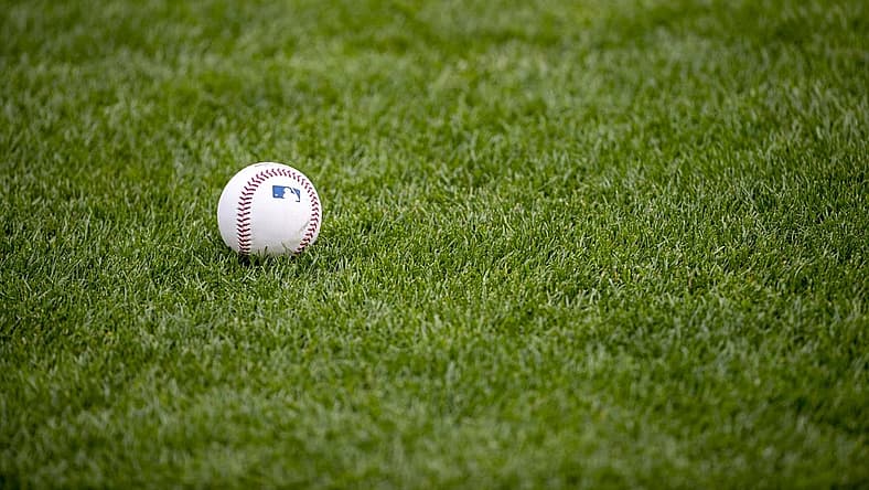 May 13, 2019; Minneapolis, MN, USA; A general view of a ball on the field during batting practice prior to the game between the Los Angeles Angels and Minnesota Twins at Target Field. Mandatory Credit: Jesse Johnson-USA TODAY Sports