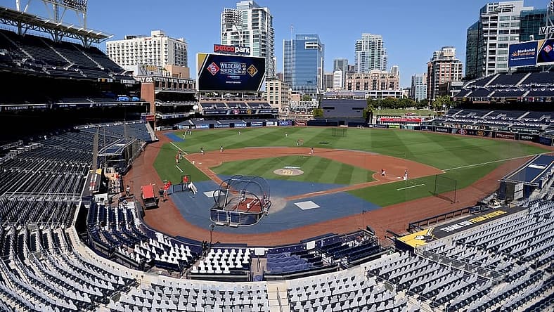 Sep 30, 2020; San Diego, California, USA; A general view of the interior of Petco Park as the St. Louis Cardinals warm up before the game against the San Diego Padres. Mandatory Credit: Orlando Ramirez-USA TODAY Sports