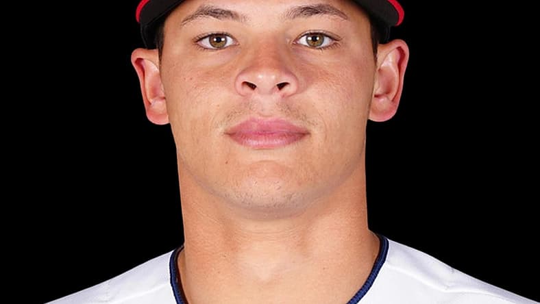 Mar 22, 2022; USA; Cleveland Guardians Tobias Myers poses for a 2022 MLB portrait. Mandatory Credit: MLB photos via USA TODAY Sports