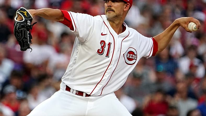 Cincinnati Reds starting pitcher Mike Minor (31) delivers during the fifth inning of a baseball game against the Atlanta Braves, Friday, July 1, 2022, at Great American Ball Park in Cincinnati. The Atlanta Braves won, 9-1.
Atlanta Braves At Cincinnati Reds July 1 0033