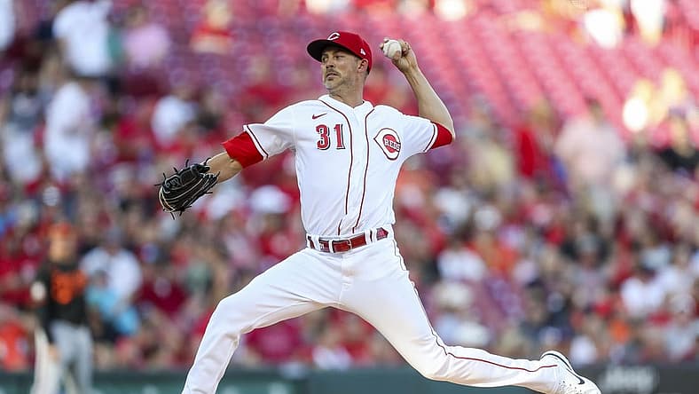 Jul 29, 2022; Cincinnati, Ohio, USA; Cincinnati Reds starting pitcher Mike Minor (31) pitches against the Baltimore Orioles in the second inning at Great American Ball Park. Mandatory Credit: Katie Stratman-USA TODAY Sports