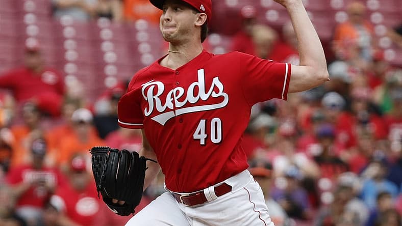 Jul 31, 2022; Cincinnati, Ohio, USA; Cincinnati Reds starting pitcher Nick Lodolo (40) throws a pitch against the Baltimore Orioles during the first inning at Great American Ball Park. Mandatory Credit: David Kohl-USA TODAY Sports