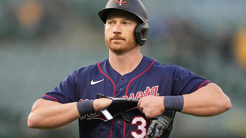 May 16, 2022; Oakland, California, USA; Minnesota Twins designated hitter Kyle Garlick (30) during the third inning against the Oakland Athletics at RingCentral Coliseum. Mandatory Credit: Darren Yamashita-USA TODAY Sports