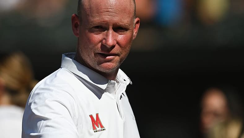 Aug 20, 2022; Baltimore, Maryland, USA; Maryland mens basket ball coach Kevin Willard stand son the field after throwing out the first pitch before the game between the Baltimore Orioles and the Boston Red Sox at Oriole Park at Camden Yards. Mandatory Credit: Tommy Gilligan-USA TODAY Sports