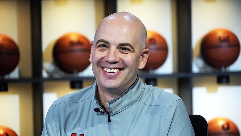 Oct 26, 2022; San Francisco, CA, USA; Utah Utes coach Craig Smith during Pac-12 Media Day at Pac-12 Network Studios. Mandatory Credit: Kirby Lee-USA TODAY Sports