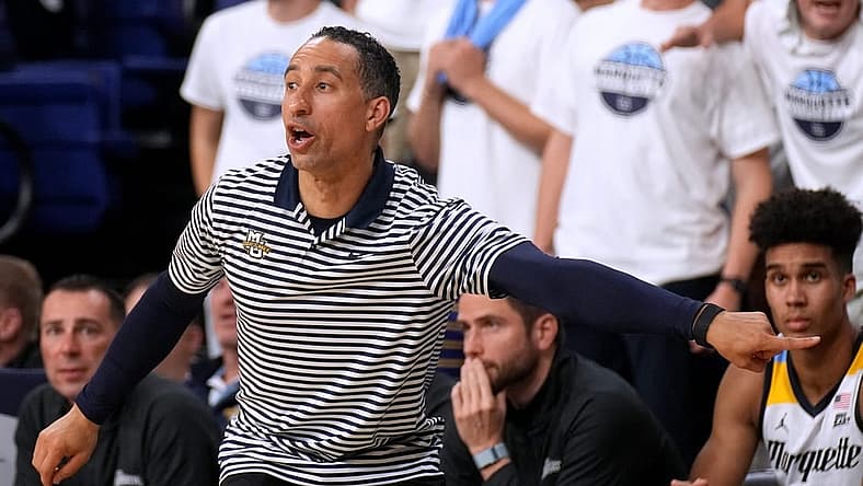 Marquette head coach Shaka Smart is shown during the second half of their game Thursday, November 10, 2022 at the Al McGuire Center in Milwaukee, Wis. Marquette beat Central Michigan 97-73.

Mumen10 13