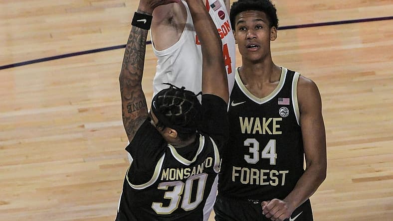 during the second half at Littlejohn Coliseum Friday, December 2, 2022.

Clemson Basketball Vs Wake Forest University Acc
