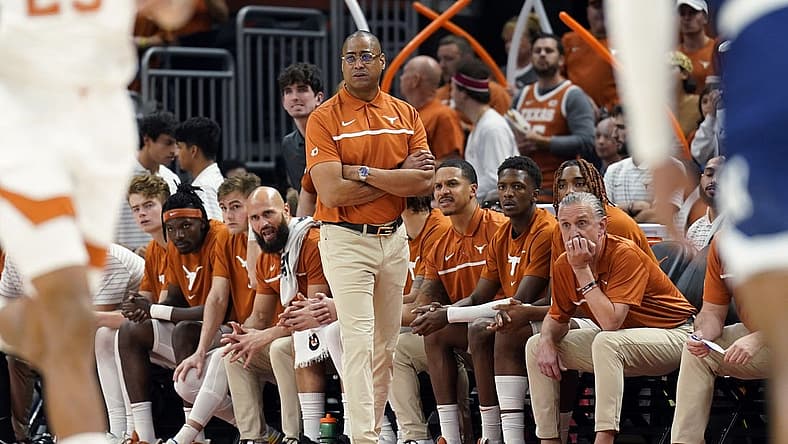 Dec 12, 2022; Austin, Texas, USA; Texas Longhorns acting head coach Rodney Terry watches during the first half against the Rice Owls at Moody Center. Mandatory Credit: Scott Wachter-USA TODAY Sports