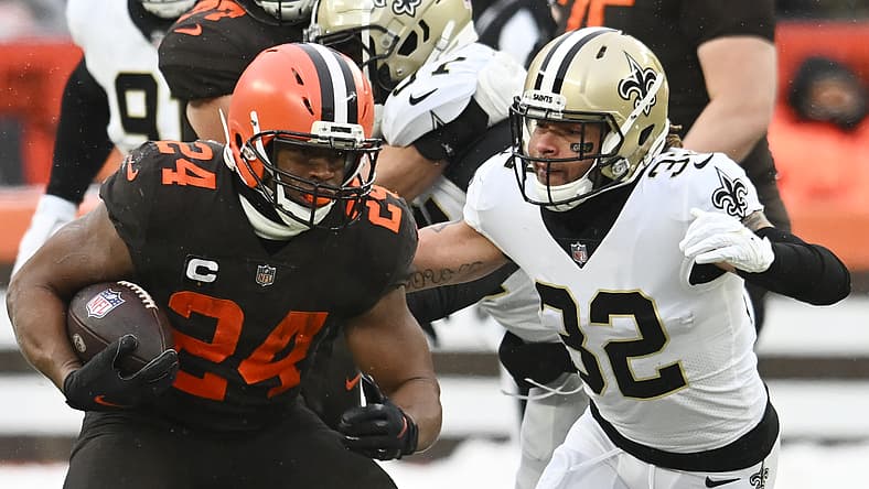 nfl running back rankings week 17: nick chubb