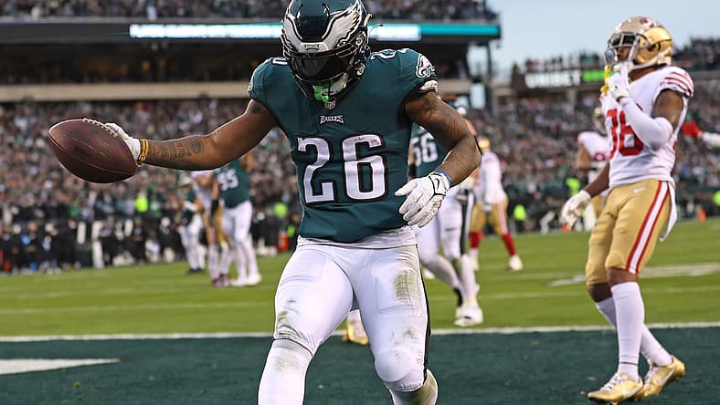 super bowl lvii: philadelphia eagles' miles sanders