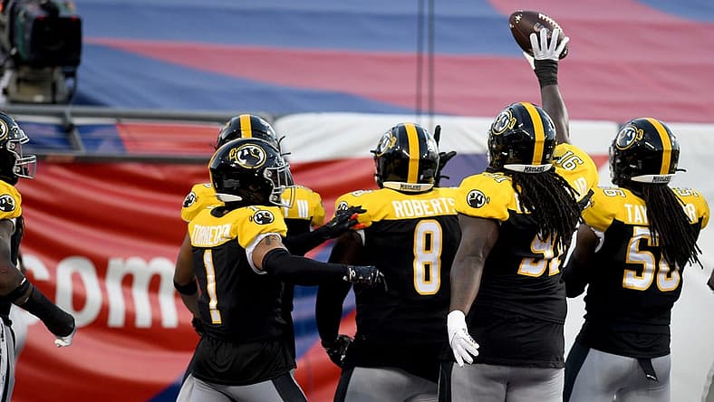 Pittsburgh Maulers and Michigan Panthers in USFL North Division Championship at Tom Benson Hall of Fame Stadium in Canton. Saturday, June 24, 2023.