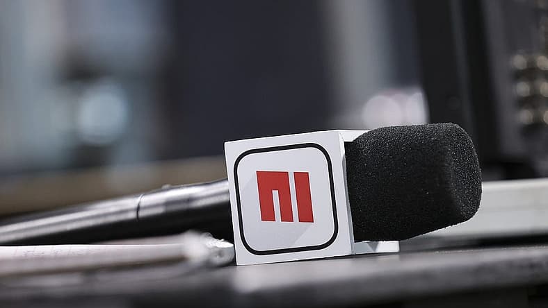 Apr 16, 2023; Houston, Texas, USA; General view of an ESPN microphone before the game between the Houston Astros and the Texas Rangers at Minute Maid Park. Mandatory Credit: Troy Taormina-USA TODAY Sports