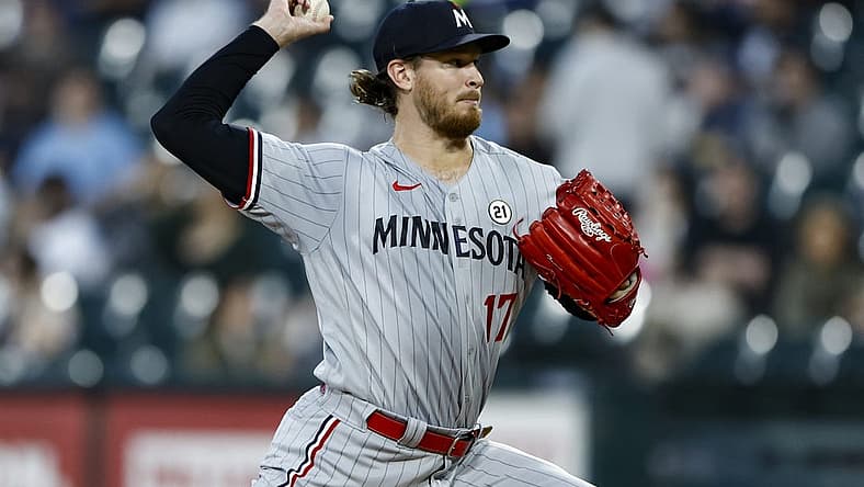 Sep 15, 2023; Chicago, Illinois, USA; Minnesota Twins starting pitcher Bailey Ober (17) delivers a pitch against the Chicago White Sox during the first inning at Guaranteed Rate Field. Mandatory Credit: Kamil Krzaczynski-USA TODAY Sports