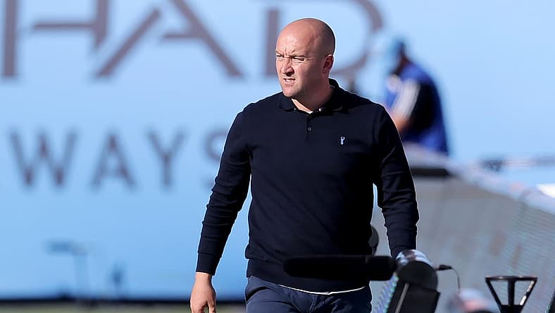 Sep 16, 2023; New York, New York, USA; New York City FC head coach Nick Cushing coaches against the New York Red Bulls during the second half at Yankee Stadium. Mandatory Credit: Brad Penner-USA TODAY Sports