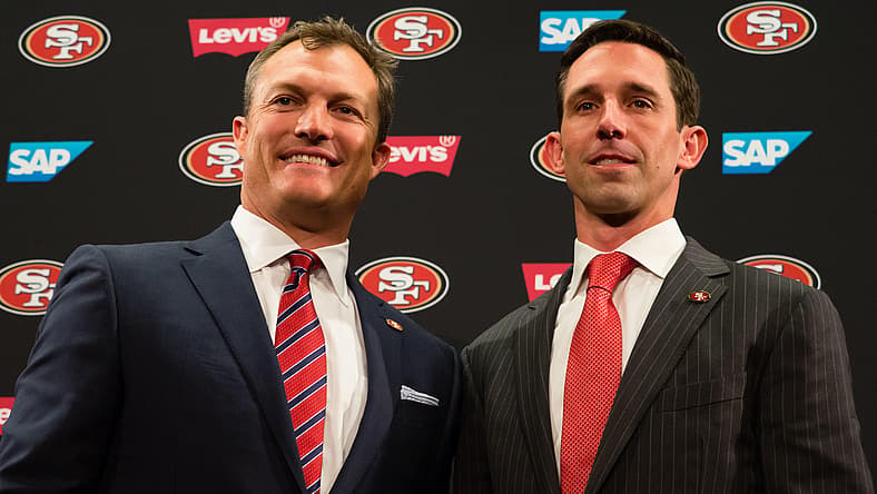 San Francisco 49ers' John Lynch, Kyle Shanahan
