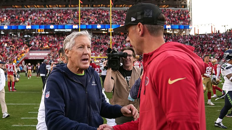 Pete Carroll, Kyle Shanahan, San Francisco 49ers