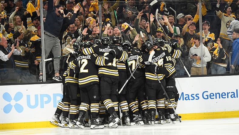 NHL: Stanley Cup Playoffs-Toronto Maple Leafs at Boston Bruins