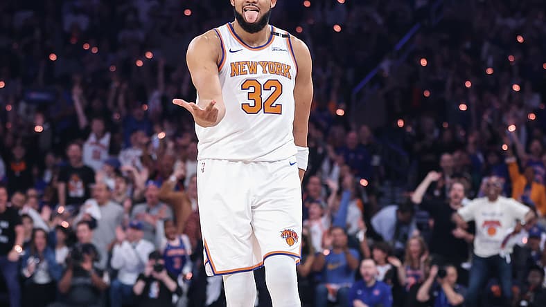 NBA: Playoffs-Boston Celtics at New York Knicks, Karl-Anthony Towns