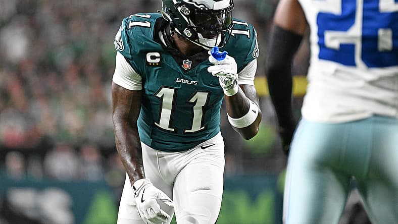 Philadelphia Eagles wide receiver A.J. Brown, Kansas City Chiefs target