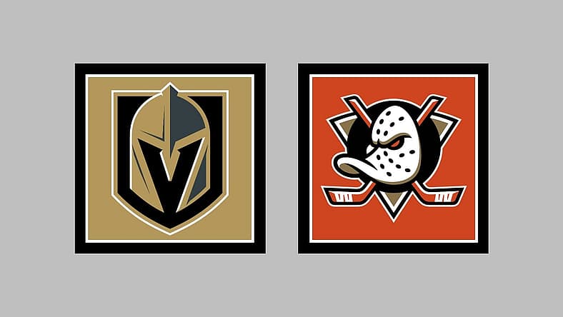 Vegas Golden Knights vs Anaheim Ducks AWAY Gameday Graphic