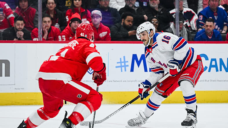 NHL: New York Rangers at Detroit Red Wings