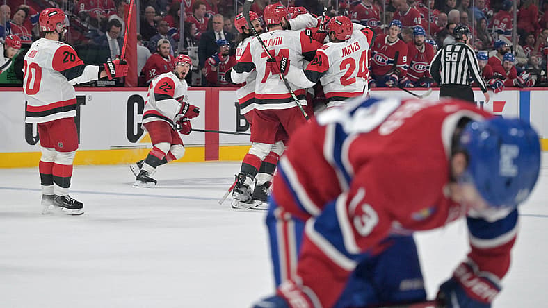 NHL: Stanley Cup Playoffs-Carolina Hurricanes at Montreal Canadiens