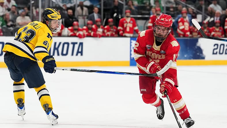 NCAA Hockey: Frozen Four-Semifinal 2, montreal canadiens prospect sam harris