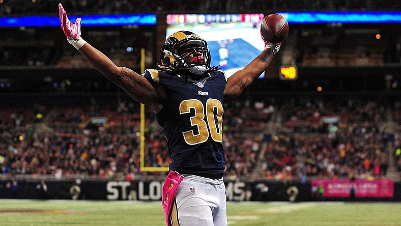 Where does Todd Gurley rank among NFL running backs this year?
