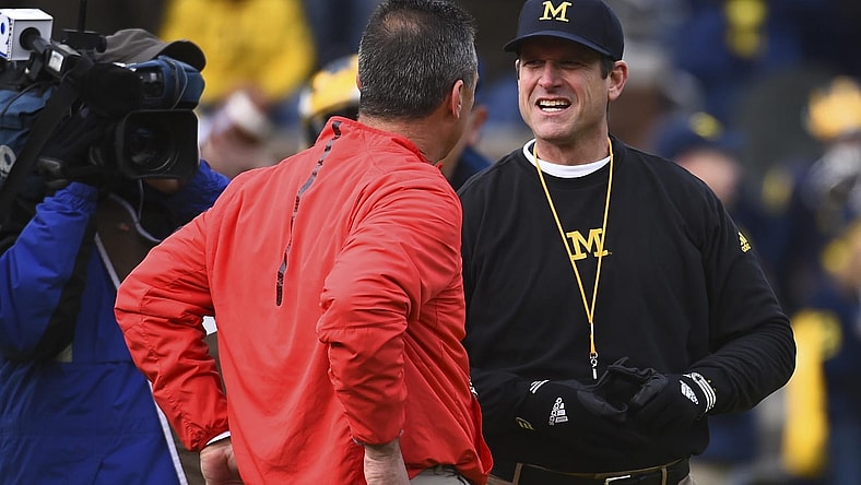 Urban Meyer and Jim Harbaugh will clash in college football Week 12