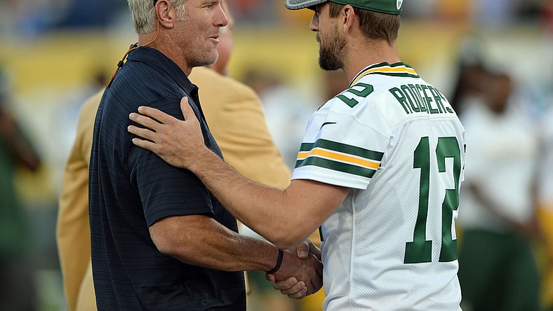 Brett Favre, Aaron Rodgers
