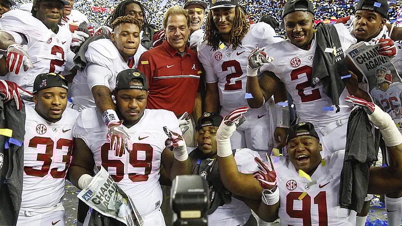 Alabama sits atop the Coaches Poll before the 2017 season