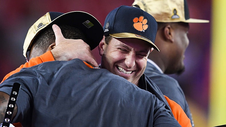 Dabo Swinney embraces Deshaun Watson