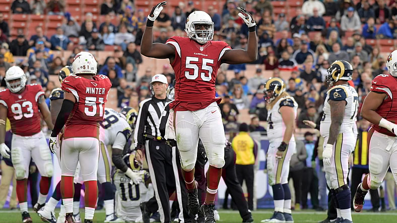 Chandler Jones celebrates