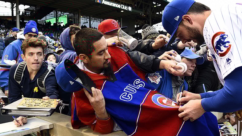 Kris Bryant is one of over 1,000 MLB players who are interacting with fans via Infield Chatter