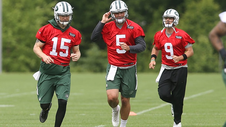 Jets quarterbacks Josh McCown Bryce Petty Christian Hackenberg New York Jets NFL training camp